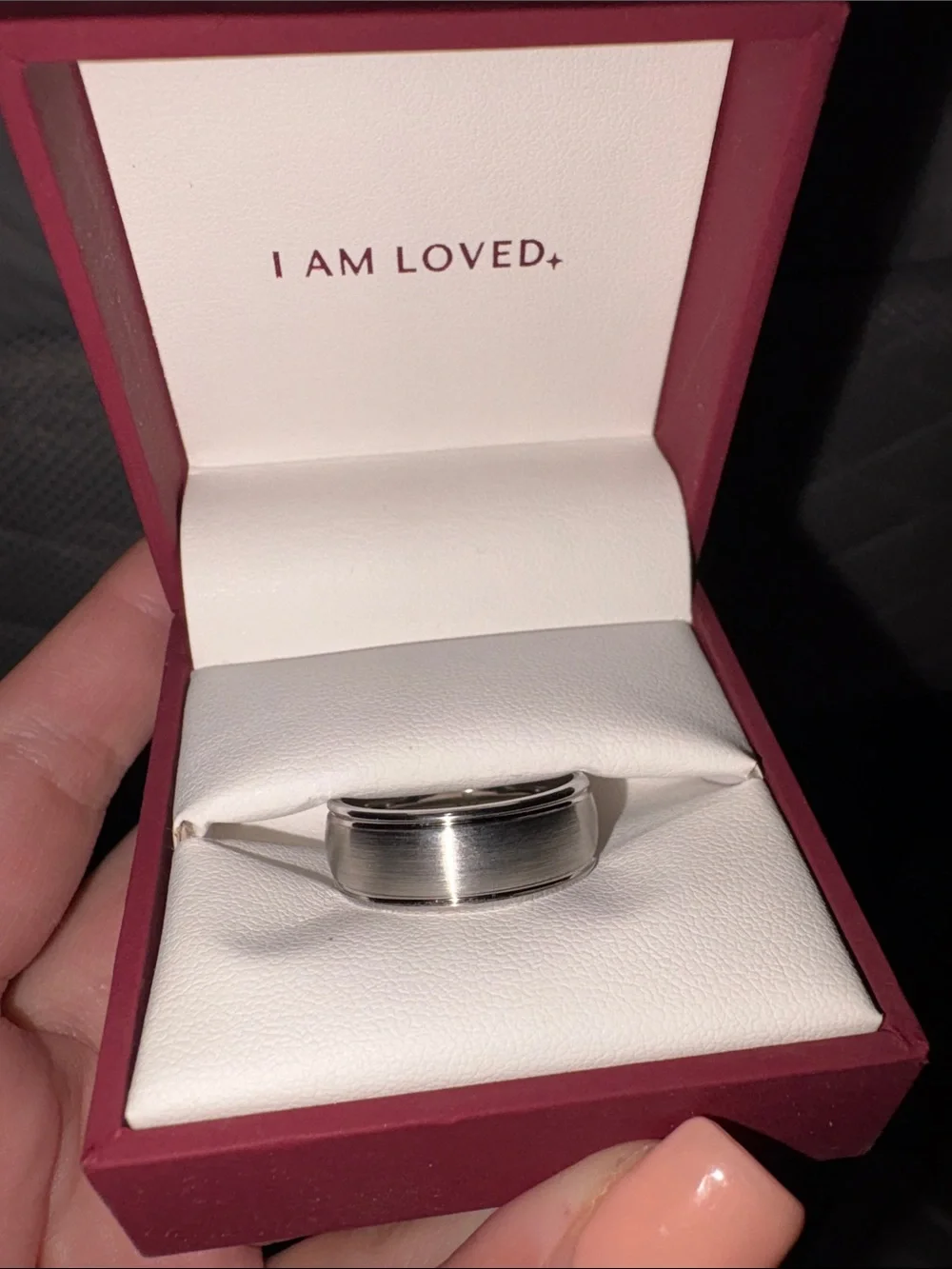 Men's Silver Stainless Steel Wedding Band Ring
